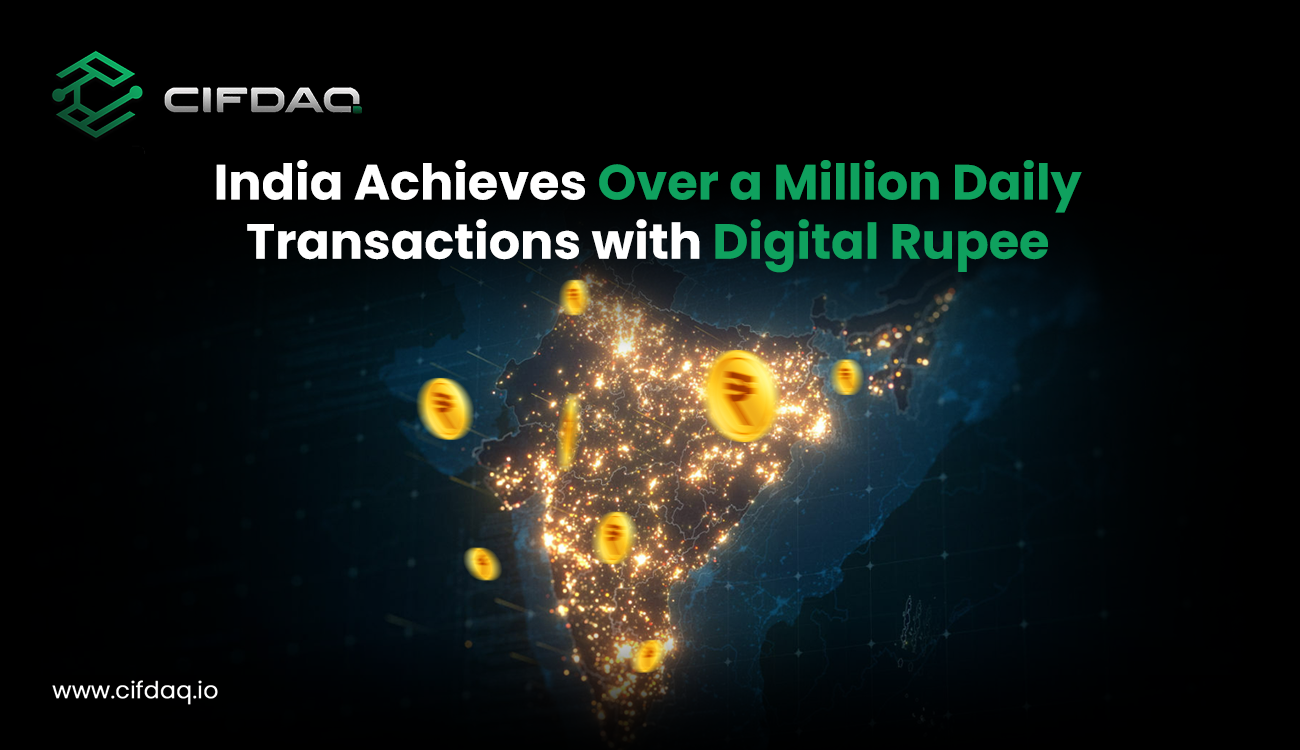 India Daily Transactions with Digital Rupee